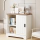Farmhouse Sideboard Buffet Cabinet Kitchen Pantry with Sliding Doors