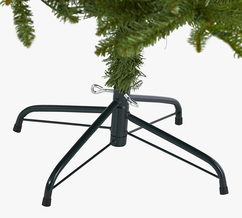 Sierra Spruce Pre-Lit Artificial Christmas Tree with Clear LED Lights, PVC Material, Includes Stand