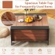 36.5 Inch Coffee Table with Sliding Top and Hidden Compartment