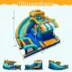 Inflatable Water Slide Bounce House Kids Jump Castle with 750W Blower
