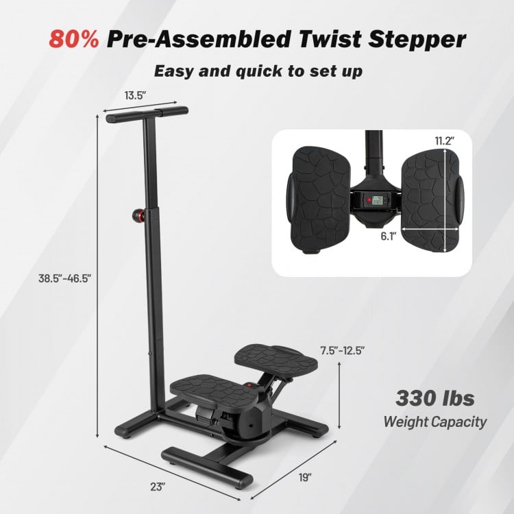 Steppers for Exercise Twist Stair Stepper Workout Equipmen