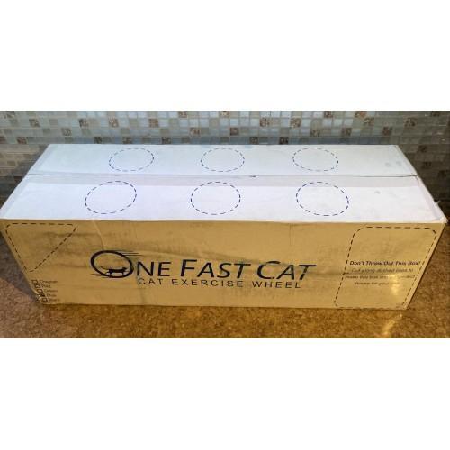 One Fast Cat Exercise Wheel – Black, New In Box, Pet Fitness Toy