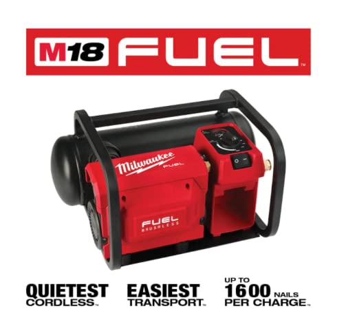 Cakuuma M18 FUEL 2 Gallon Portable Quiet Air Compressor, 18V Battery Powered, Milwaukee Model 2840-20