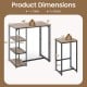 3-Piece Bar Table Set for 2 Bar-Height Dining Table with 2 Stools