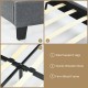 Full/Queen Size Upholstered Platform Bed Frame with Linen Headboard
