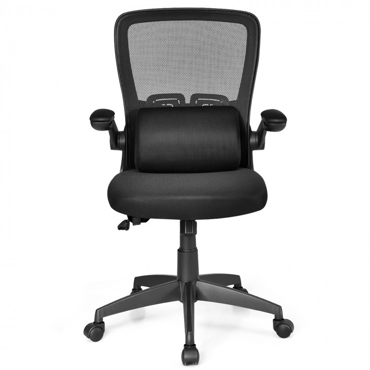 Ergonomic Desk Chair with Lumbar Support and Flip-up Armrest