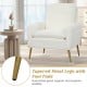Upholstered Sherpa Modern Accent Armchair for Living Room