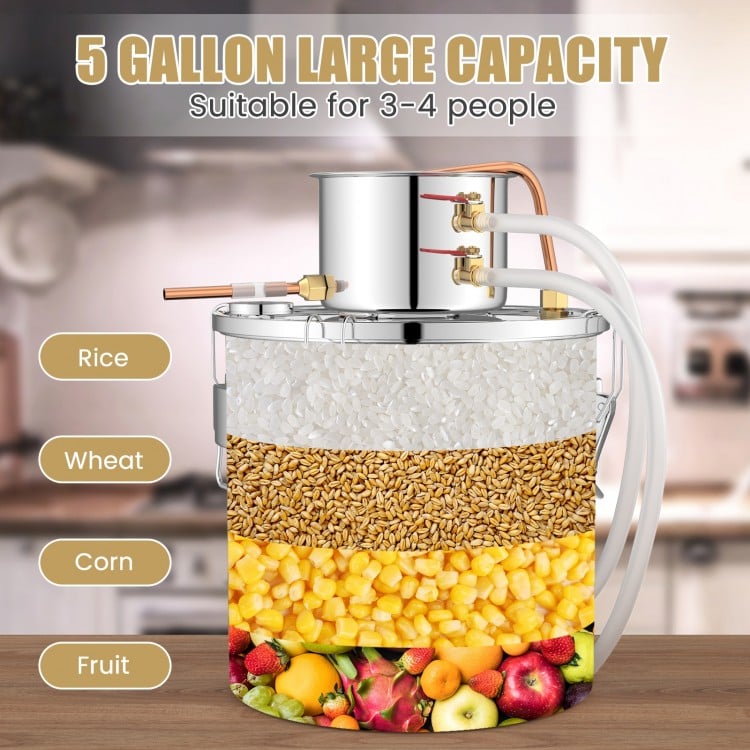 5 Gal/10 Gal 40 L Water Juicer Maker with 2 Stainless Steel Pots