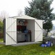 7 x 4 Feet Metal Outdoor Storage Shed with Lockable Door