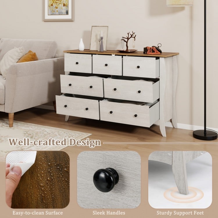 Closet Storage Organizer with 7 Folding Fabric Drawers