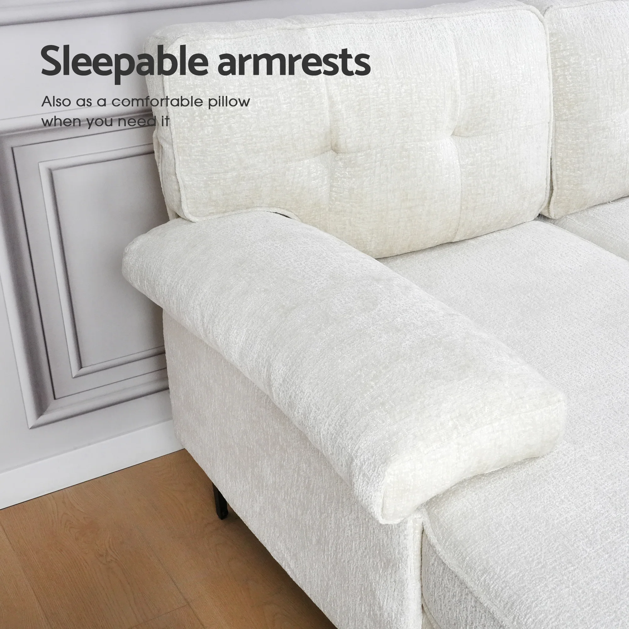 Sofa 3 Seaters Sofa Velvet L Shape