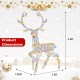4.6 Feet Pre-Lit Christmas Reindeer with 170 Cold and Warm LED Lights