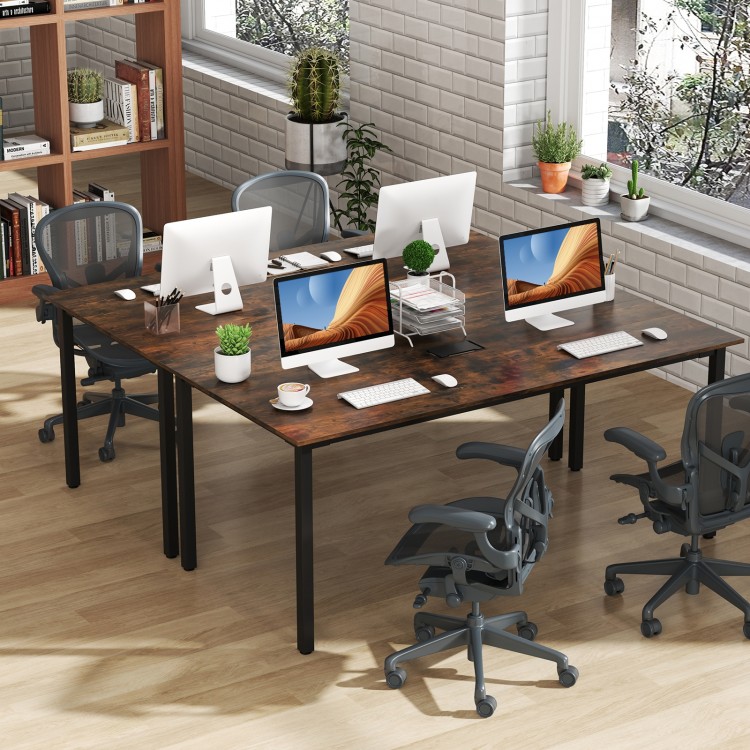 6 Feet Conference Room Table Large Meeting Table Rectangle Seats 8-10 People