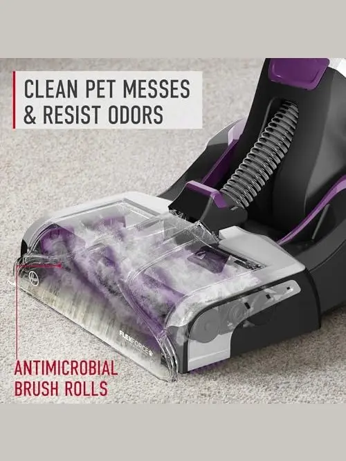Hoover SmartWash Pet Automatic Carpet Cleaner with Spot Chaser Wand, Deep Cleaning, Purple