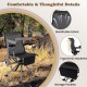 360° Swivel Portable Hunting Chair with Adjustable Legs and Armrests