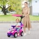 3-in-1 Push Car for Toddler Sliding Car with Seat Belt and Canopy