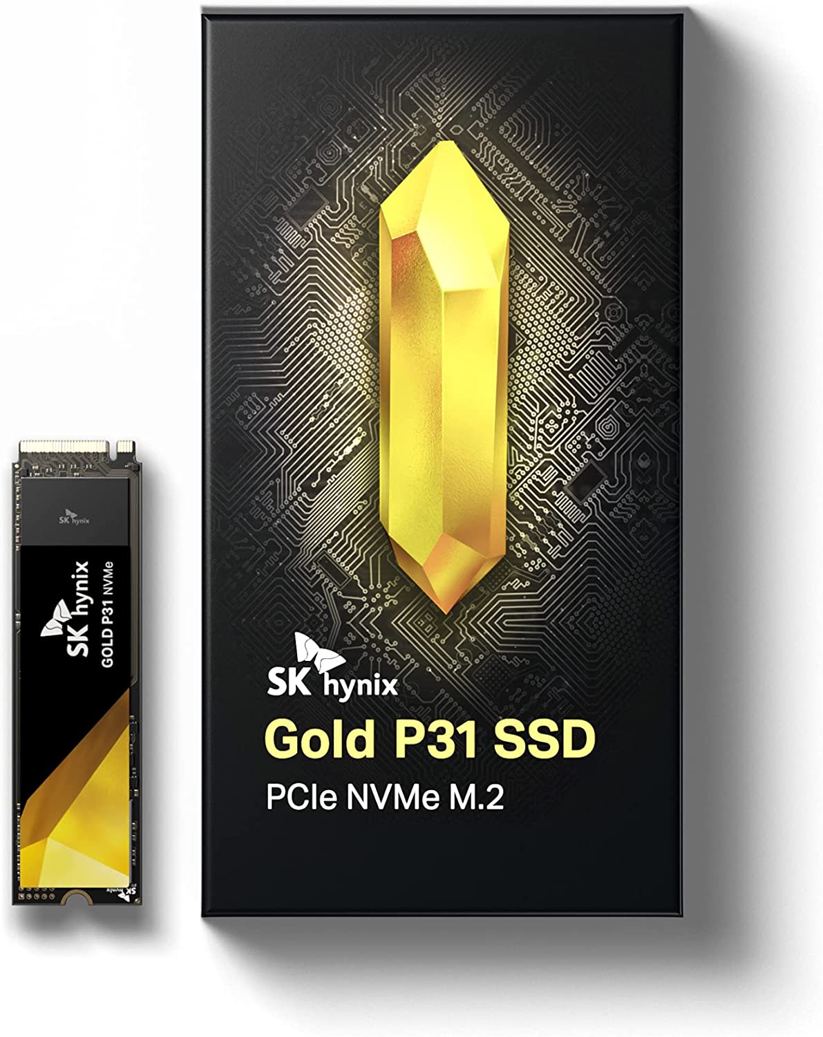 SK hynix Gold P31 PCIe NVMe Gen3 M.2 2280 Internal SSD | Up to 3500MB/S