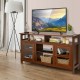 58 Inch TV Stand with 2 Cabinets for Flat Screen TVs up to 65 Inch