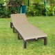 Paito Wicker Chaise Lounger with Adjustable Backrest