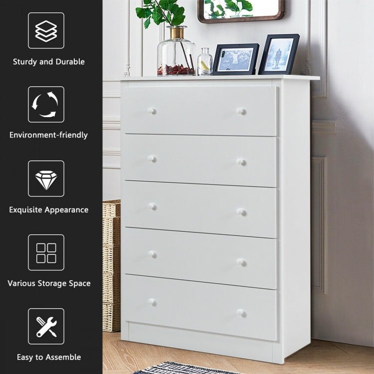 Functional Storage Organized Dresser with 5 Drawer