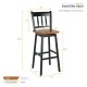 30.5 Inch Set of 2 Swivel Bar Stools with 360° Swiveling