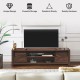 Wooden TV Stand with Sliding Barn Door for TVs up to 65 Inch