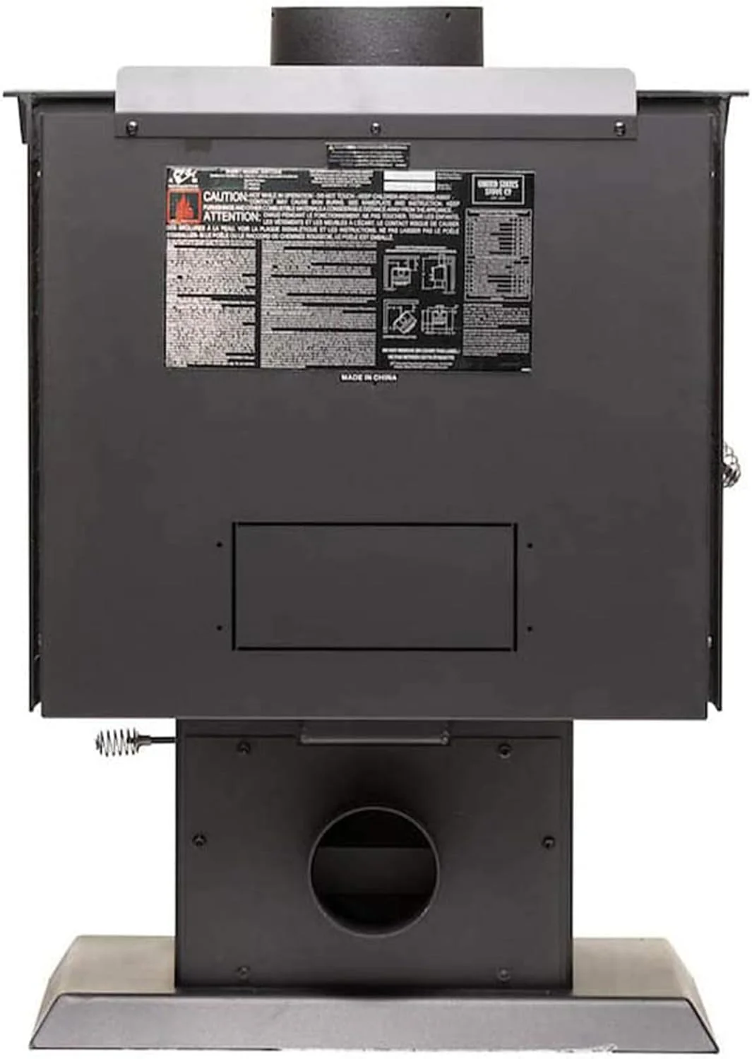 Ashley Hearth AW1120E-P 1200 Sq. Ft. Pedestal Wood Stove