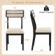 Modern Dining Chairs Set of 4 with Tilt Backrest for Dining Room