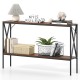 Narrow Console Table 2-Tier Entryway Table with Storage