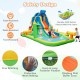 Inflatable Water Slide Giant Water Park 9-In-1 for Kids Backyard Fun with 735W Blower