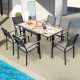 31.5-63 Inches Extendable Patio Table for 4-6 People