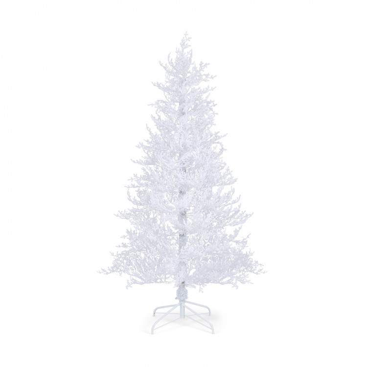 6 Feet Artificial Xmas Tree with 383 PE Branch Tips and 300 LED Lights