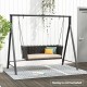Patio Metal Swing Stand with A-Shaped Structure