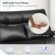 Foldable PU Leather Leisure Floor Sofa Bed with 2 Pillows