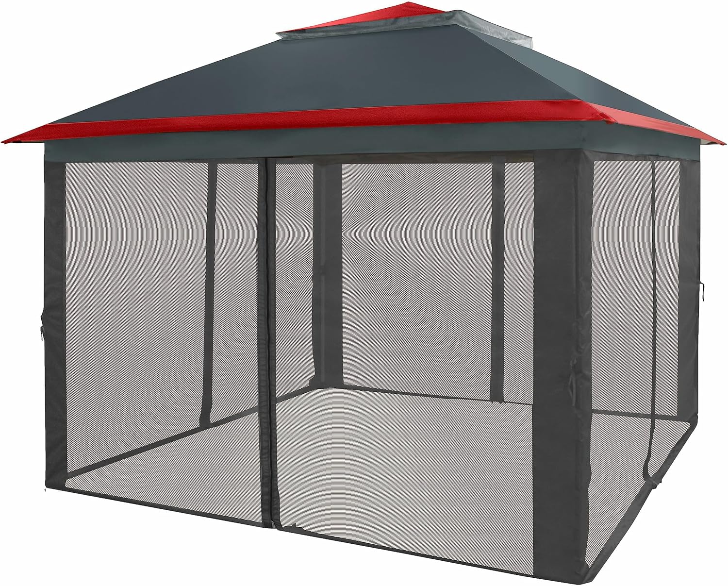 CROWN SHADES 13x13 Pop Up Gazebo, Canopy Tent, Gazebos on Clearance - Outdoor Gazebo for Backyard & Patio Furniture - Carpa Pop Up Tent with Wheeled STO-N-Go Cover Bag (White)