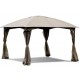 11.5 x 11.5 Feet Fully Enclosed Outdoor Gazebo with Removable 4 Walls