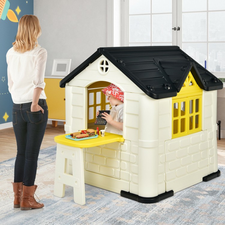 Kid’s Playhouse Pretend Toy House For Boys and Girls 7 Pieces Toy Set
