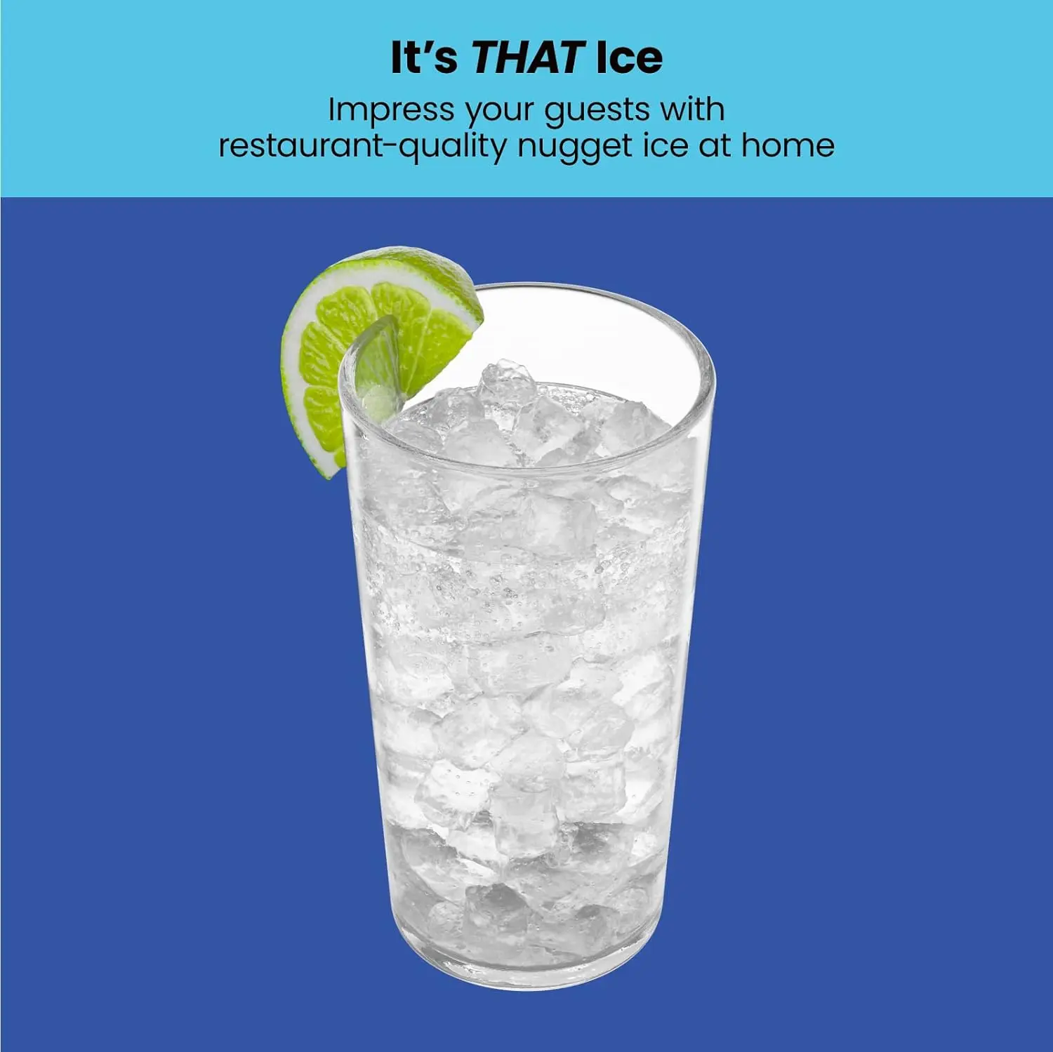 Iceman Countertop Nugget Ice Maker, Stainless Steel, 26lbs/Day, Self-Cleaning, Waterline-Compatible, Includes Scoop