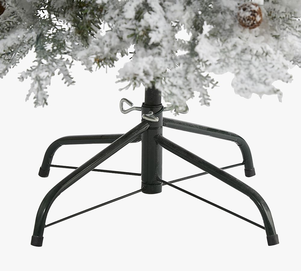 Montana Spruce Pre-Lit Artificial Christmas Tree – Flocked, LED Lights, PE/PVC, Posable Branches