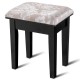 Vanity Dressing Table Stool Set with Large Makeup Mirror