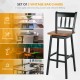 30.5 Inch Set of 2 Swivel Bar Stools with 360° Swiveling
