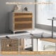 3-Drawer Rattan Dresser Chest with Anti-toppling Device