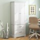 62 Inch Freestanding Bathroom Cabinet with Adjustable Shelves and 2 Drawers