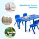 Kids Plastic Rectangular Learn and Play Table