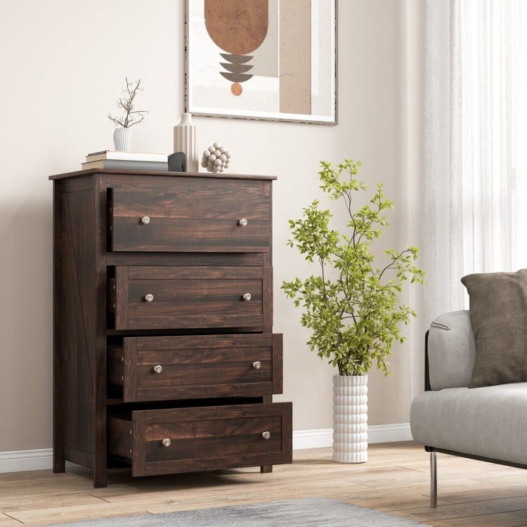 4 Drawer Dresser for Closet Hallway Living Room Nursery