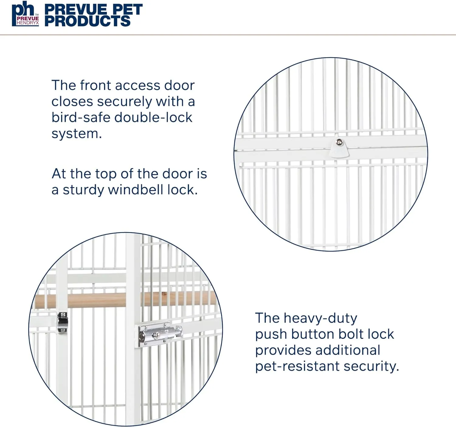 Prevue Pet Products Wrought Iron Bird Cage, Chalk White, 36′′x24′′x66′′, Includes Perches & Cups