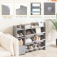 4-Tier Kids Bookshelf and Toy Storage Rack with 8 Toy Organizer Bins