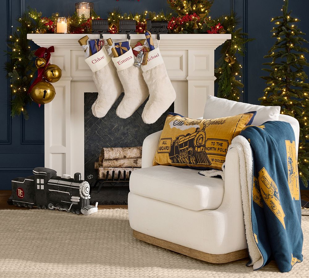 The Polar ExpressTM Aluminum Stocking Holder with Powder-Coated Finish