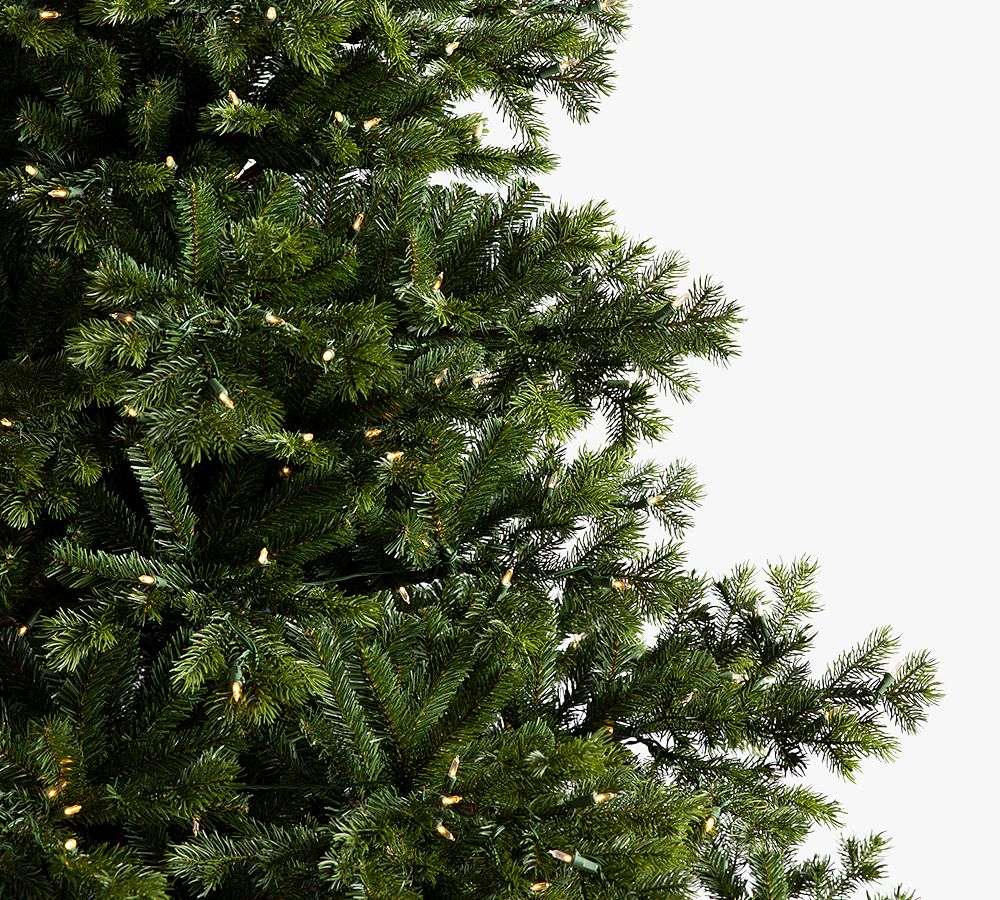 Balsam Hill Tree Classics Lakeshore Spruce Pre-Lit Faux Christmas Tree, LED, 6.5ft/7.5ft, Indoor