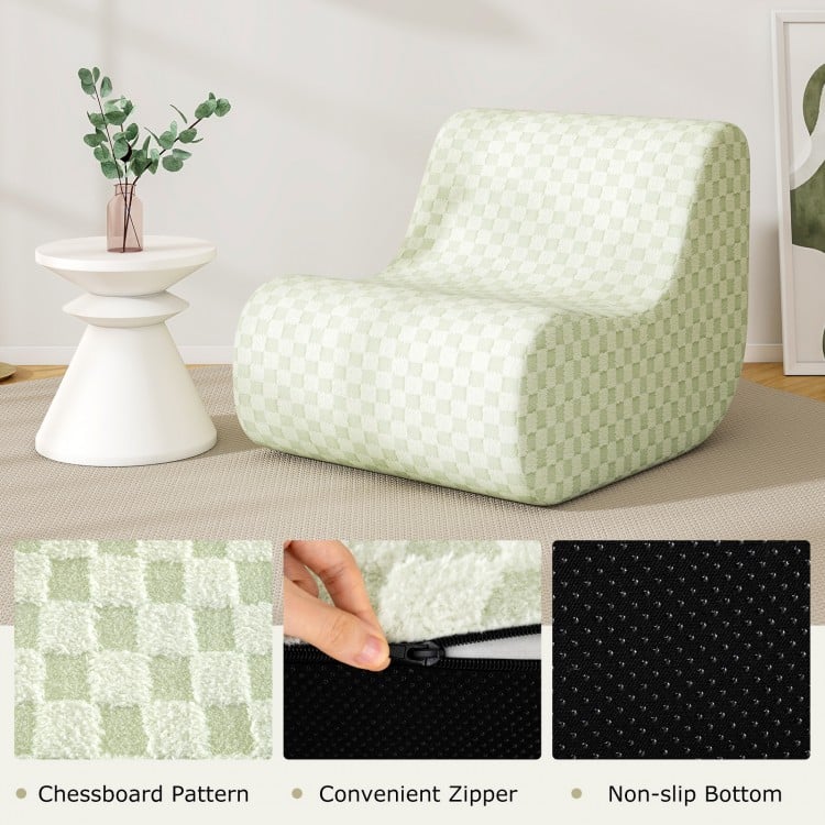 Bean Bag Chair with Ottoman and High Elasticity Sponge